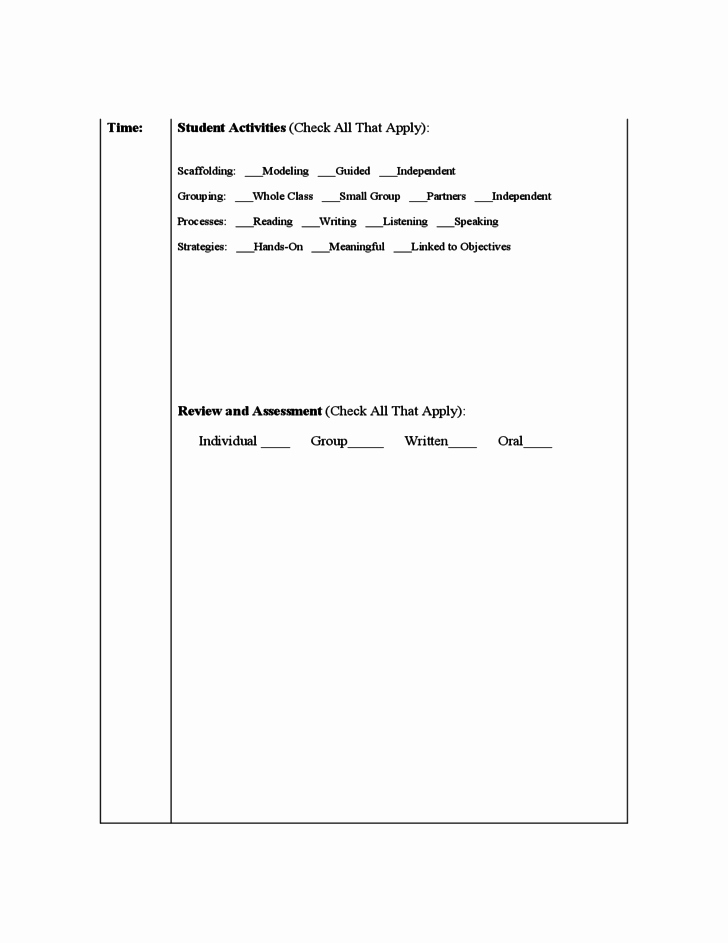 Siop Lesson Plan Template 1 Luxury Siop Lesson Plan Template Free Download