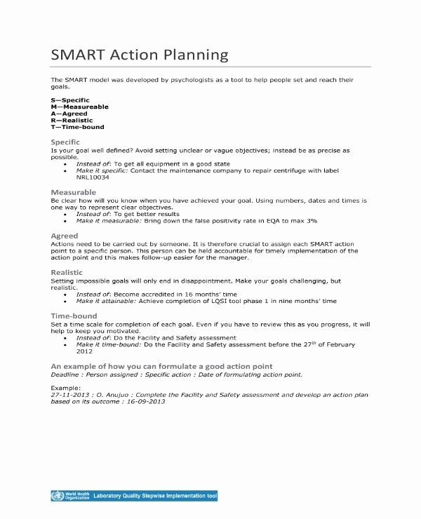 Smart Action Plans Template Lovely 11 Smart Action Plan Templates Pdf Word