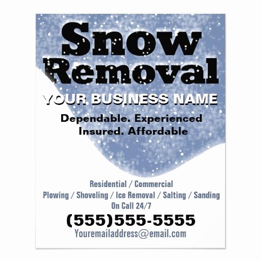 Snow Removal Contracts Template Elegant Snow Removal Winter Plowing Template Flyer