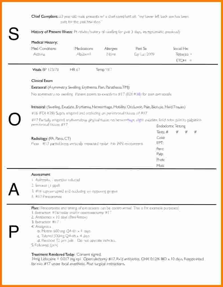 Soap Note Template Pdf Beautiful 6 soap Notes Template