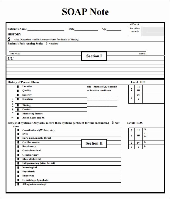 Soap Note Template Pdf Best Of 9 Sample soap Note Templates Word Pdf