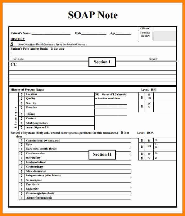 Soap Note Template Word Awesome 10 soap Note Template Free Download Word Excel Pdf