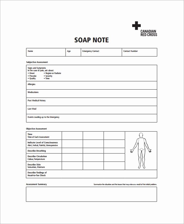 Soap Note Template Word Best Of Sample Note 5 Documents In Pdf Word