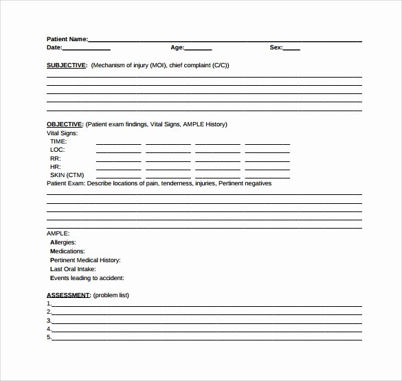 Soap Note Template Word Best Of soap Note Template 10 Download Free Documents In Pdf Word