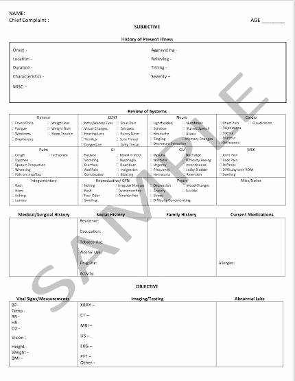 Soap Note Template Word Best Of soap Note Template