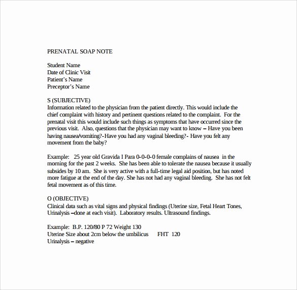 Soap Note Template Word Luxury soap Note Template 10 Download Free Documents In Pdf Word