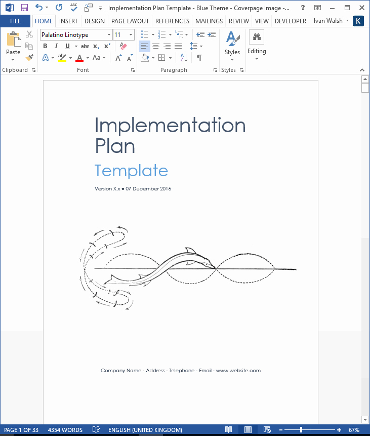 Software Implementation Plan Template Inspirational Implementation Plan Template Ms Word – Templates forms