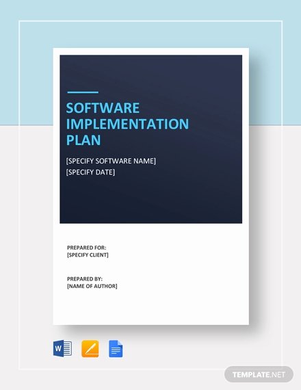 Software Implementation Plan Template New software Implementation Plan Template Word