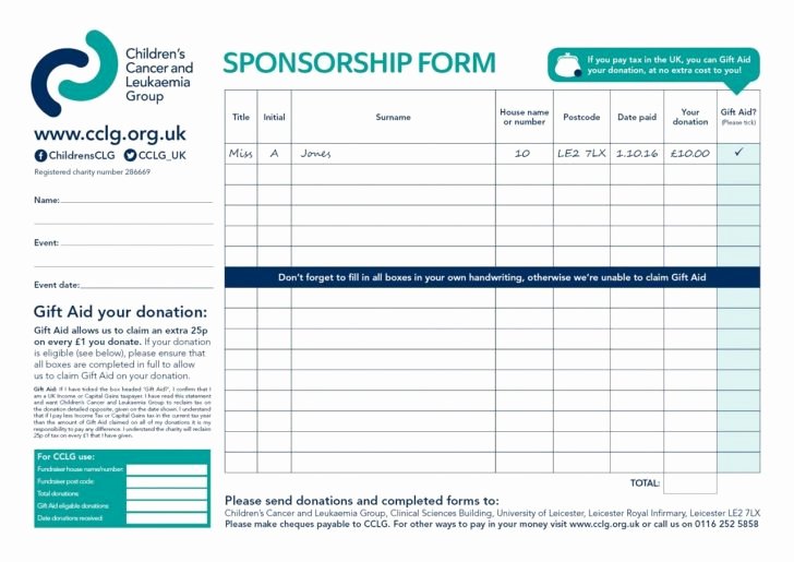 Sponsorship form Template Word Fresh Sponsor Registration form Template Printable Race