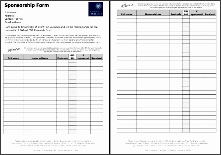 Sponsorship form Template Word Inspirational 10 Application form Template Word 2007 Sampletemplatess