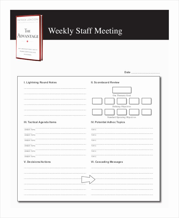 Staff Meetings Agenda Template Elegant Free 57 Meeting Agenda Examples &amp; Samples In Doc