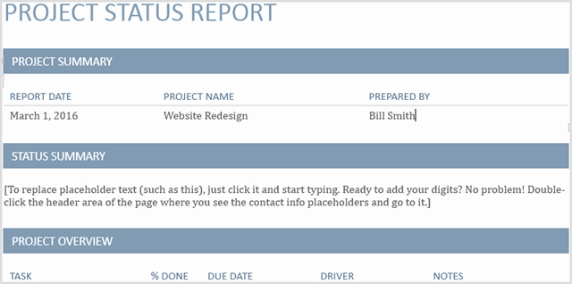 Status Report Template Word Best Of 10 Templates to Save Time at the Fice