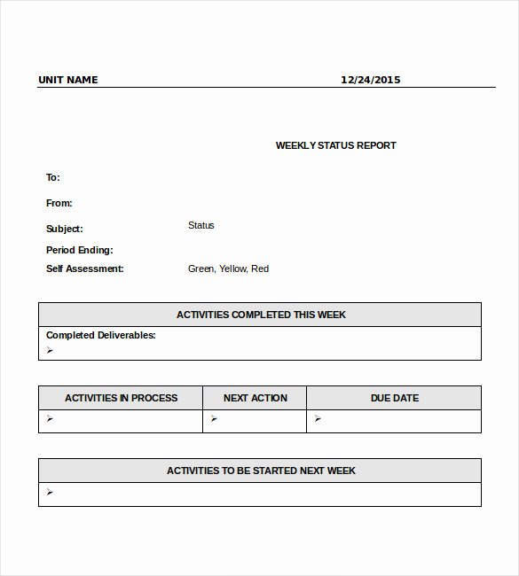 Status Report Template Word New 61 Report Templates Pdf Word Pages Excel