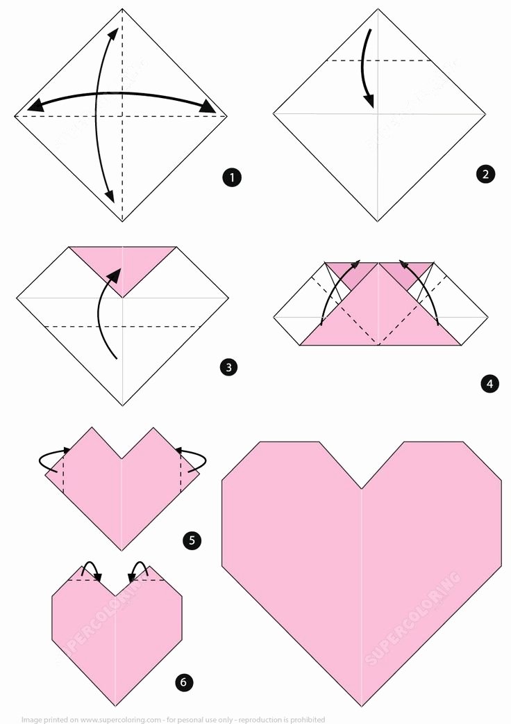 Step by Step Instruction Template Awesome origami for Beginners Step by Step Easy origami Heart
