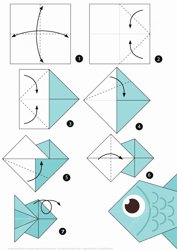 Step by Step Instruction Template Lovely How to Make An origami Fish Step by Step Instructions
