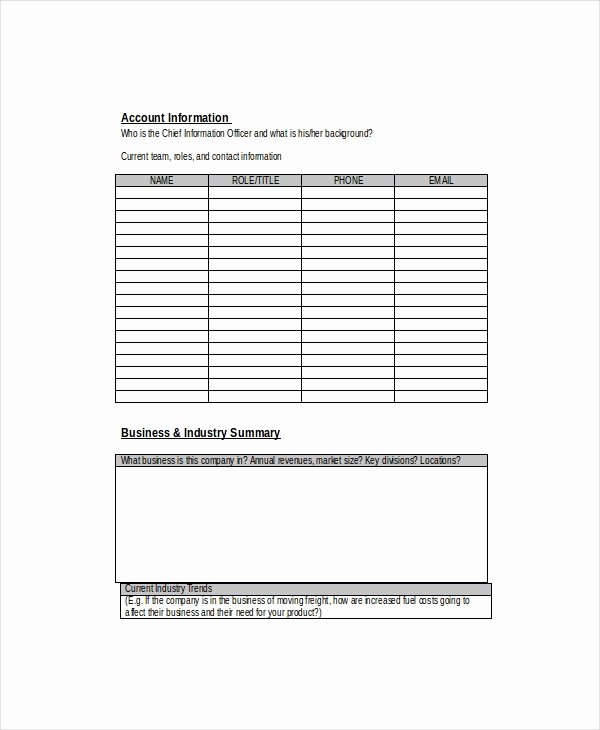 Strategic Account Plan Template Unique Strategy Paper Template 5 Free Word Pdf Documents