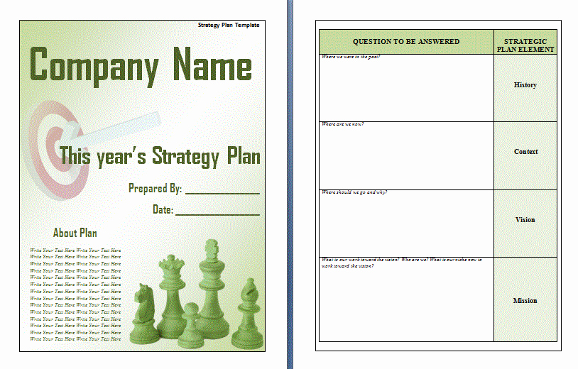 Strategic Plan Template Word Elegant 14 Strategic Plan Templates