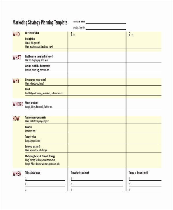 Strategic Planning Templates Free Unique Strategic Plan Template 3 Free Word Documents Download