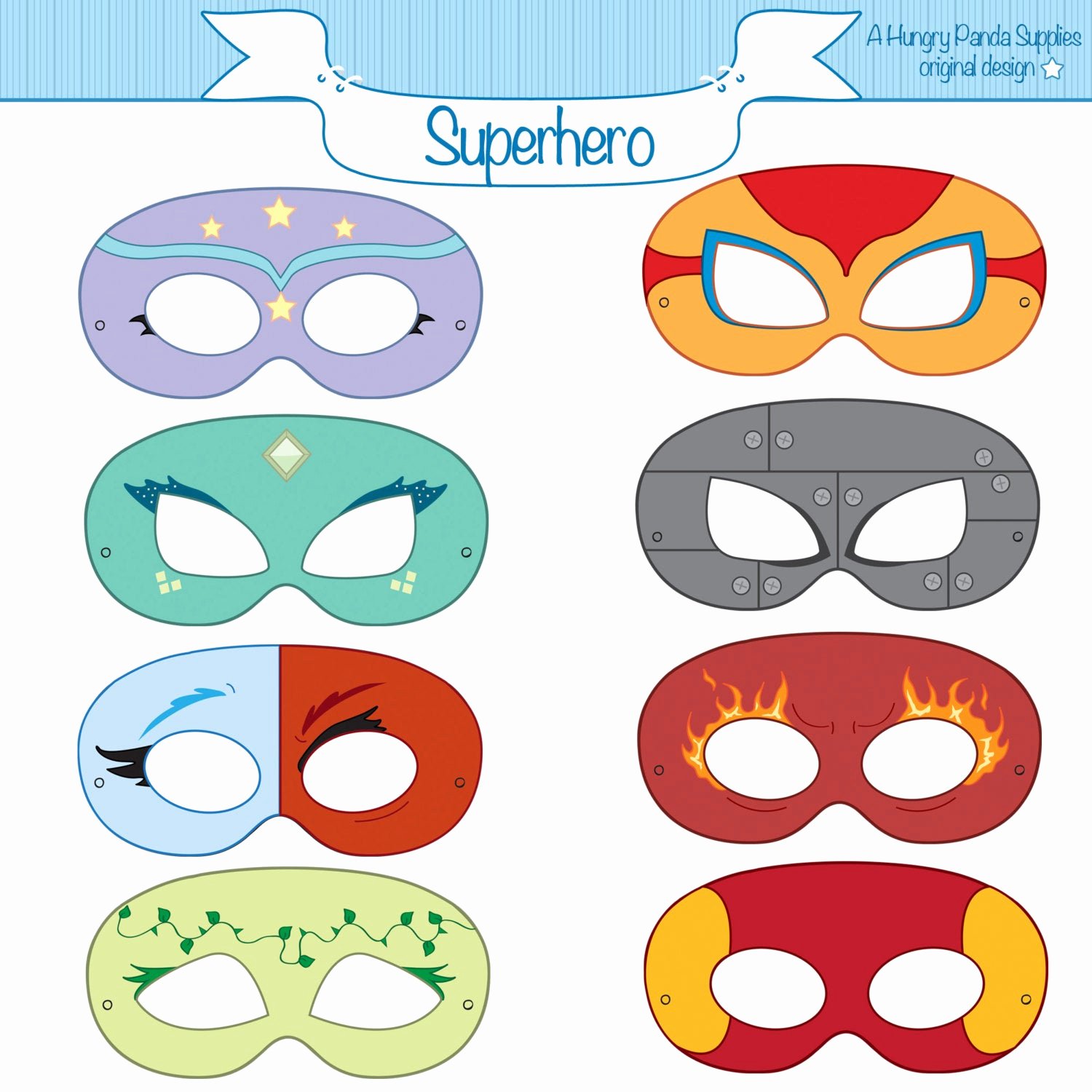 Superhero Mask Template Pdf Elegant Superhero Printable Party Masks Superhero Masks Hero Masks