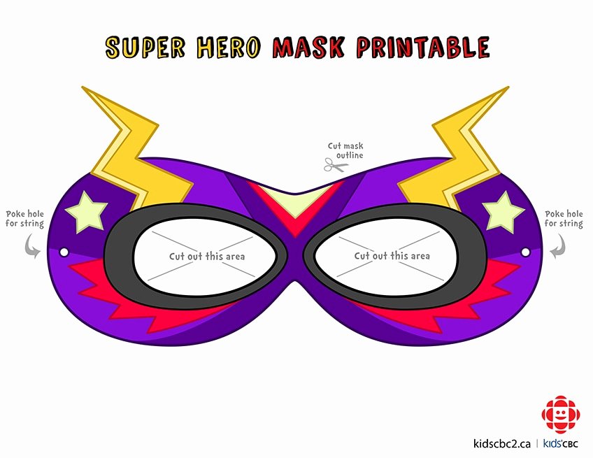 Superhero Mask Template Pdf Lovely Make Your Own Super Awesome Superhero Mask