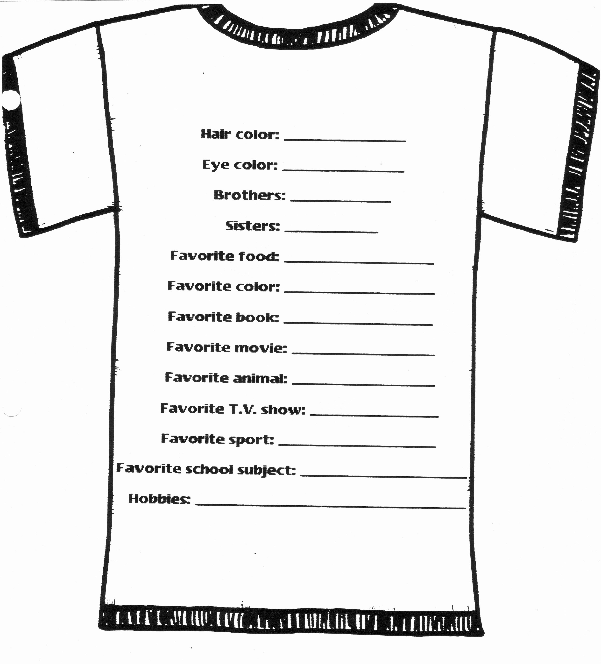T Shirt order form Template Lovely T Shirt order form Template
