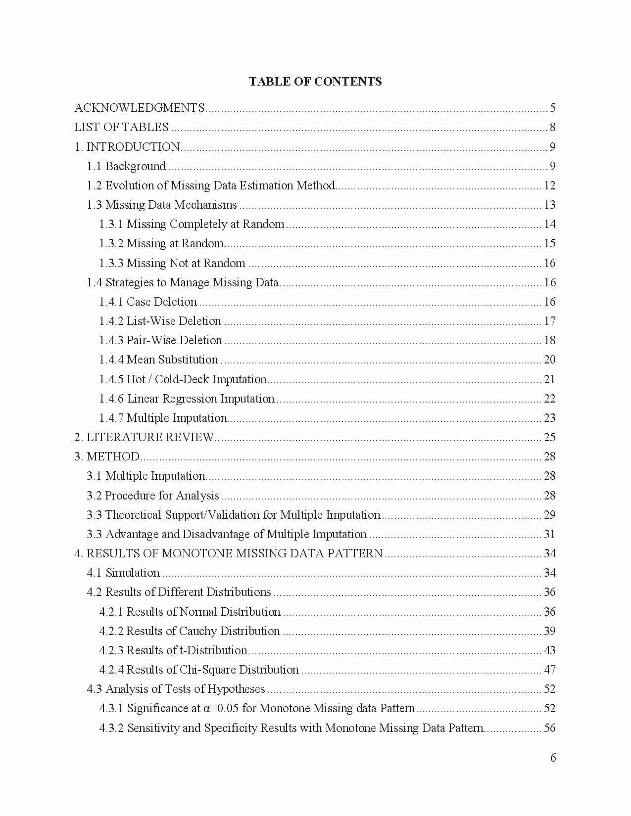 Table Of Contents Template Awesome Customized Table Of Contents Apa Style Tex Latex Stack