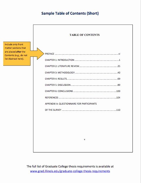 Table Of Contents Template Beautiful 20 Table Of Contents Templates and Examples Free