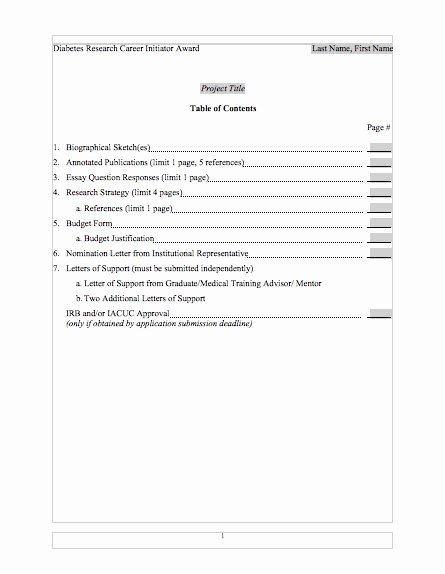 Table Of Contents Template Elegant 20 Table Of Contents Templates and Examples Template Lab