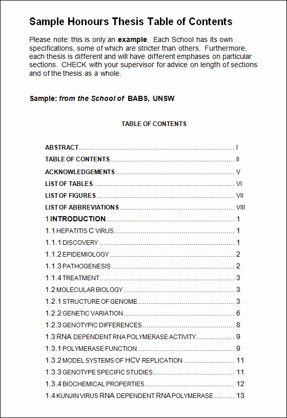 Table Of Contents Template Inspirational Free 8 Free Table Of Content Templates Doc