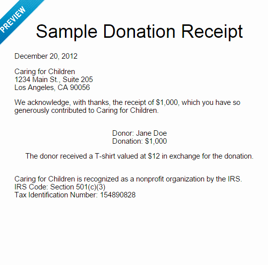 Tax Donation Receipt Template Unique How to Create A Donation Receipt