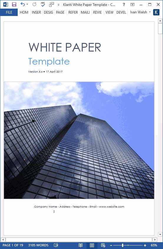 Technical White Paper Template Lovely White Papers – Ms Word Templates &amp; Free Tutorials