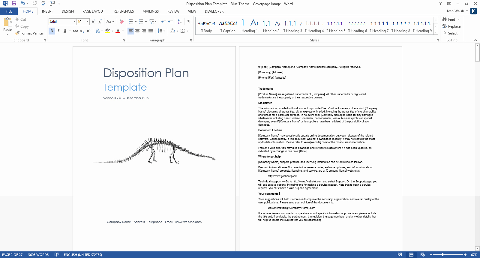 Technical White Paper Template New Disposition Plan Template Ms Word – Templates forms