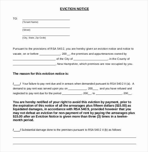 Template for Eviction Notice Awesome 38 Eviction Notice Templates Pdf Google Docs Ms Word