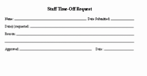 Time Off Request form Templates New 10 Time F Request form Templates Excel Templates