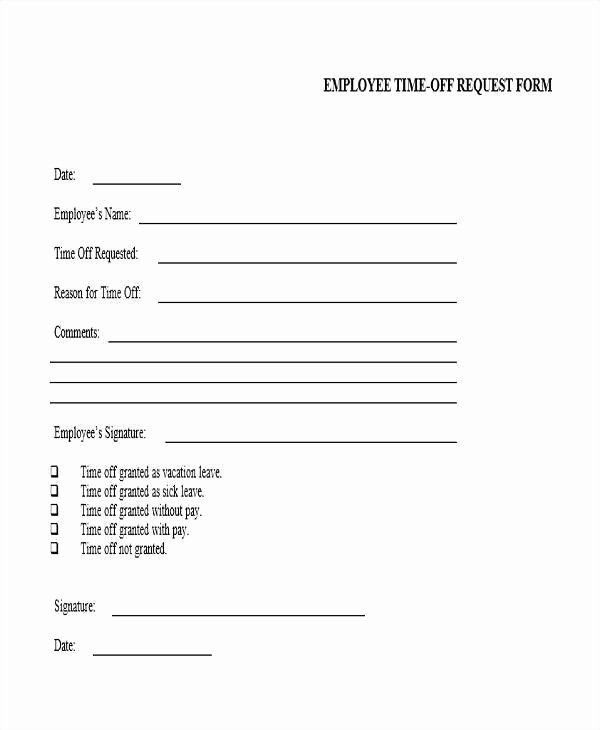 Time Off Request Template Elegant 25 Time F Request forms