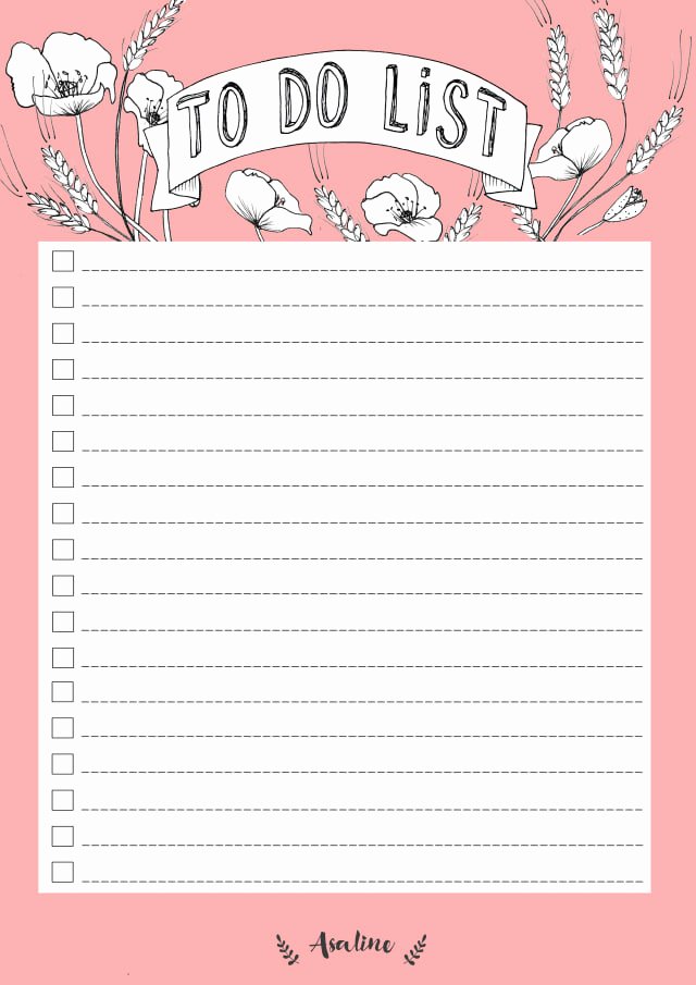 To Do List Template Pdf Beautiful 10 to Do Lists as Pretty as they are Useful