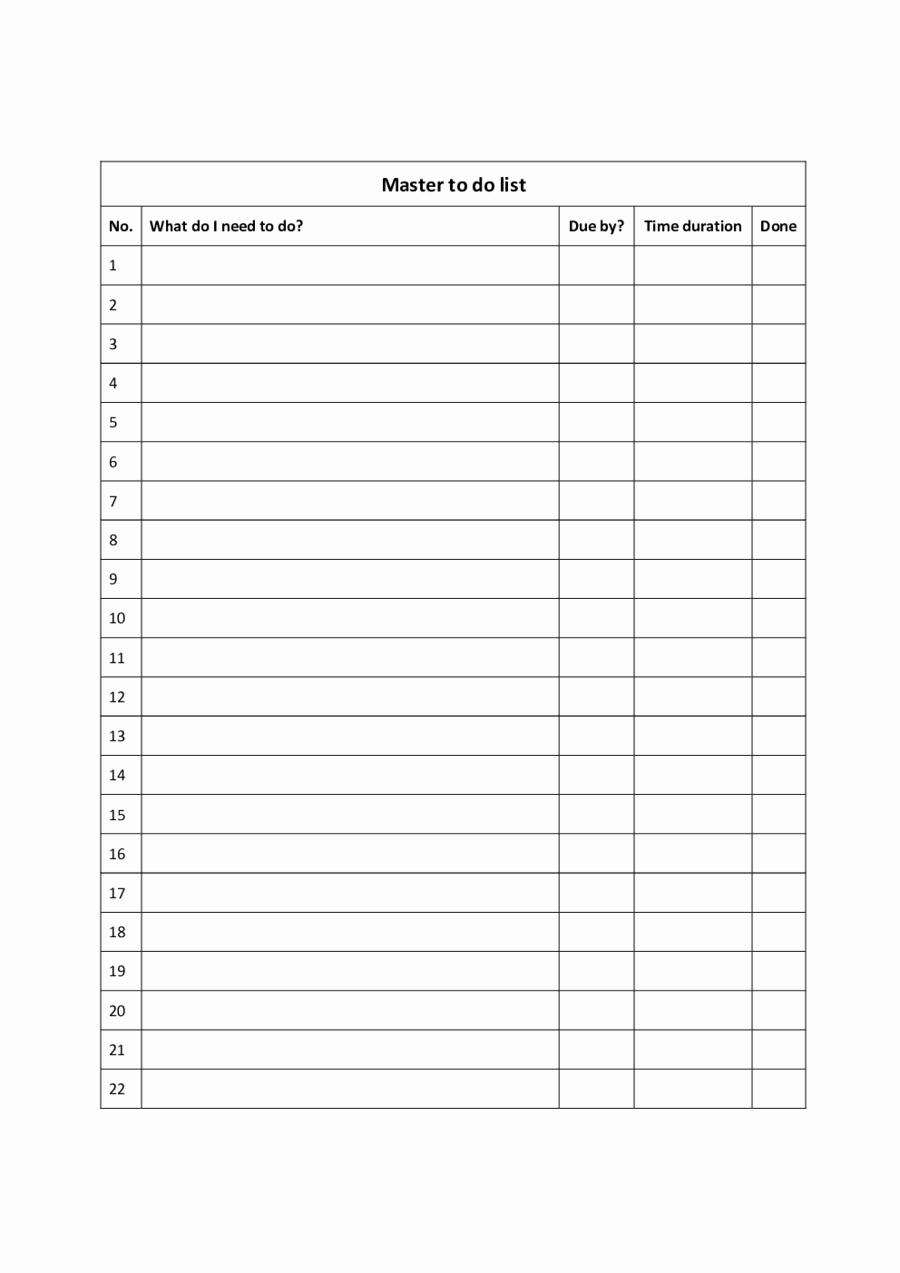 To Do List Template Pdf Best Of 2019 to Do List Template Fillable Printable Pdf &amp; forms