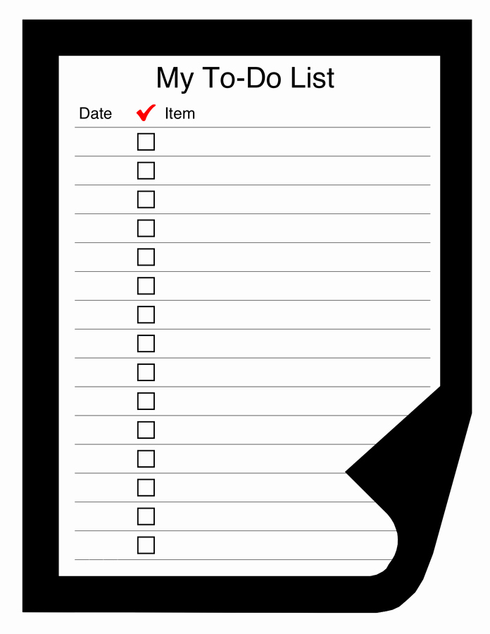 To Do List Template Pdf Inspirational to Do List Template Free Documents for Pdf