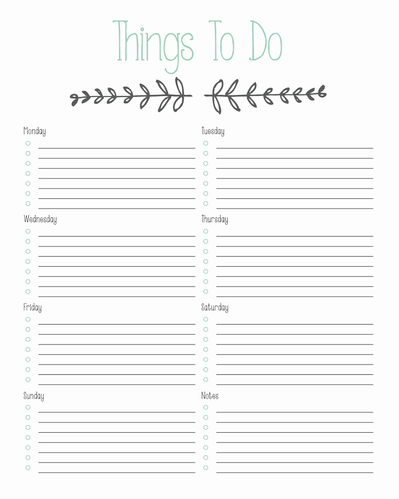 To Do List Template Pdf Lovely Printable &quot;to Do&quot; List