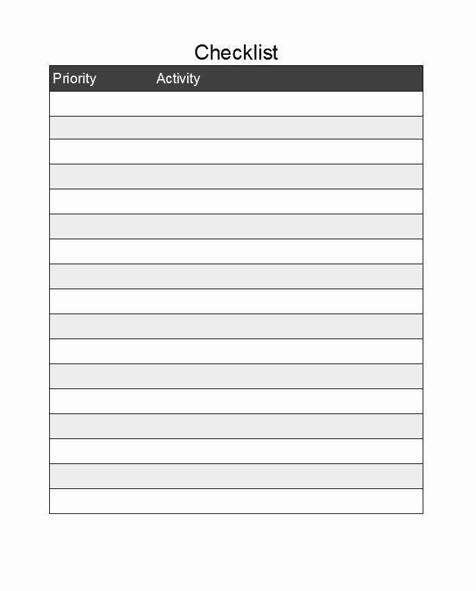 To Do List Template Word Luxury 50 Printable to Do List &amp; Checklist Templates Excel Word