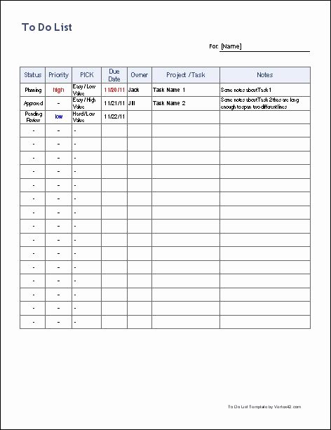 To Do List Templates Word Best Of Free to Do List Template Free Customizable Spreadsheet for