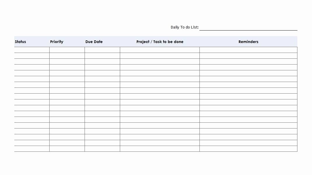 To Do List Templates Word Fresh Simple Checklist Template Word