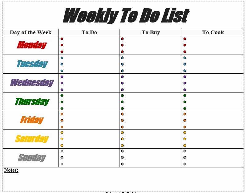 To Do List Templates Word Inspirational 10 Free Sample Weekly to Do List Templates Printable Samples