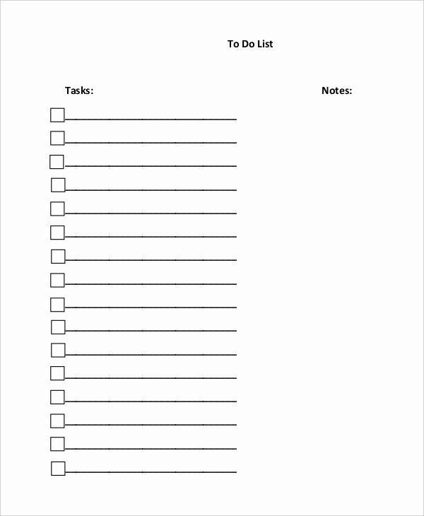 To Do List Templates Word Luxury to Do List 13 Free Word Excel Pdf Documents Download