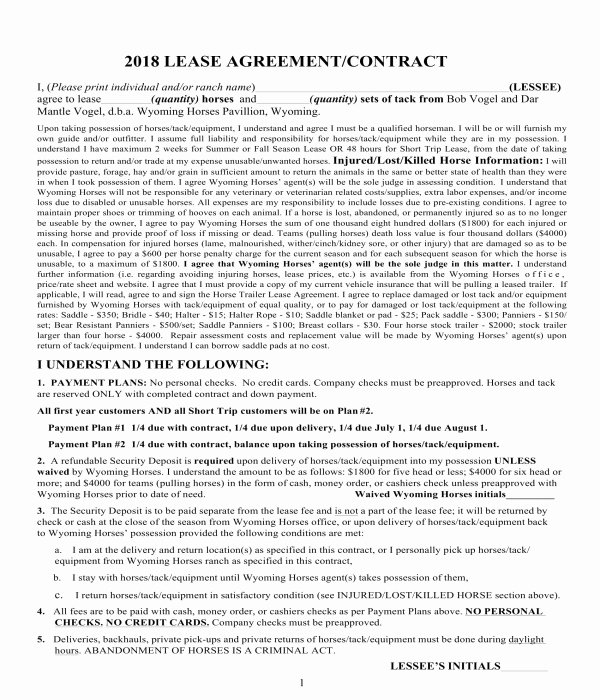 Trailer Lease Agreement Template New 10 Trailer Rental Agreement forms Pdf Doc