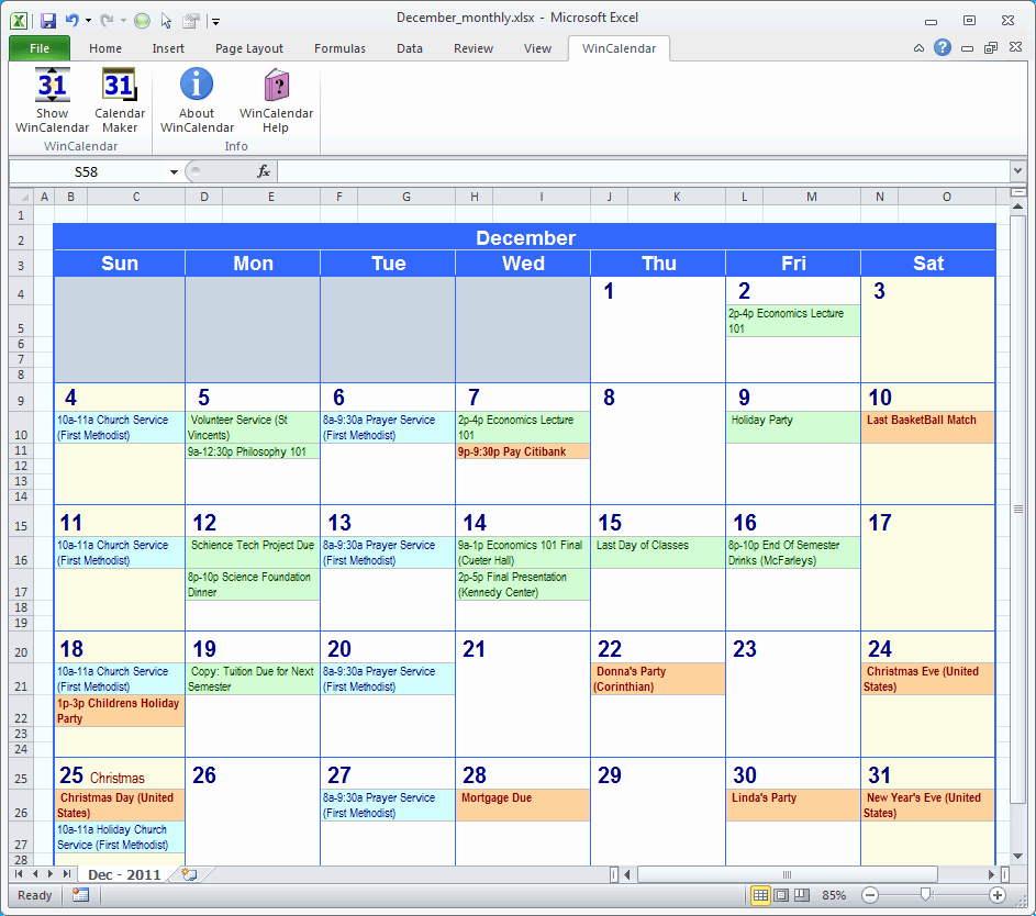 Training Calendar Template Excel Inspirational Calendar Maker &amp; Calendar Creator for Word and Excel