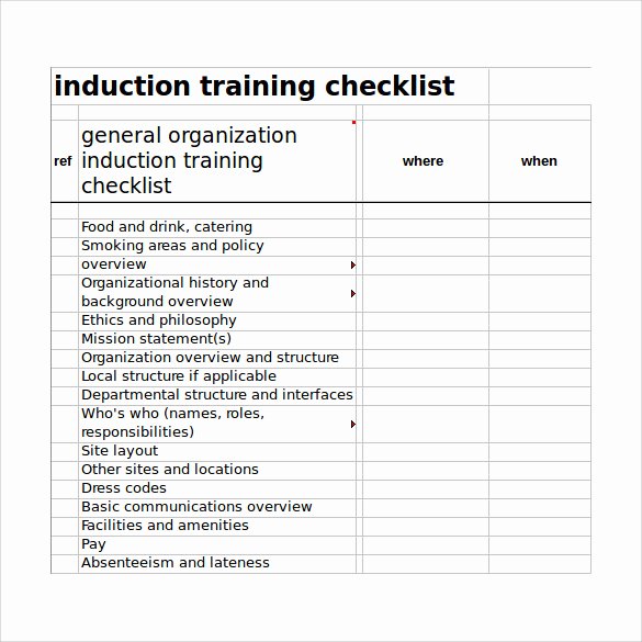 Training Checklist Template Excel Free Inspirational Excel Checklist Template 6 Free Samples Examples &amp; formats