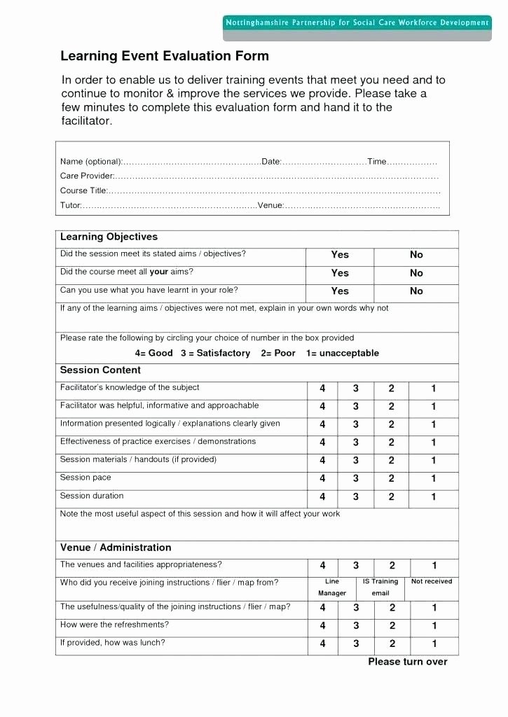 Training Evaluation forms Template Elegant 12 13 Training Needs Survey Template
