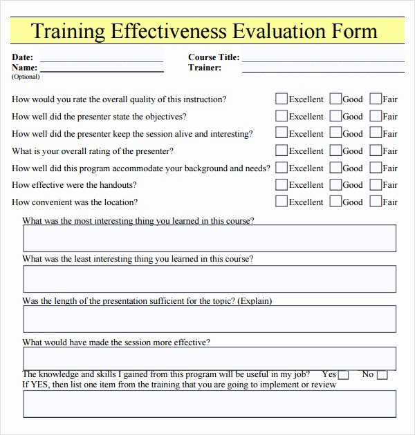 Training Evaluation forms Template Unique Training Time Management Games thesecret Lost Weight