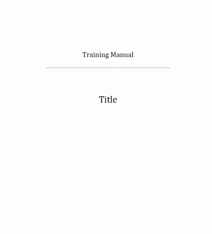 Training Manual Template Word Luxury Training Manual 40 Free Templates &amp; Examples In Ms Word